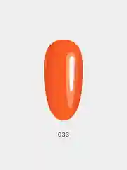 Гель лак для ногтей, гель-лак LuckyLak FL №033 8g, оранжевый, для маникюра и педикюра