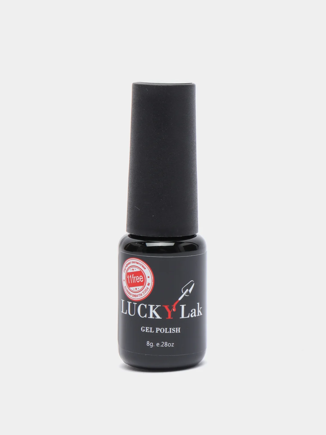 Гель лак для ногтей, гель-лак LuckyLak FL №107 8g серый для маникюра и педикюра