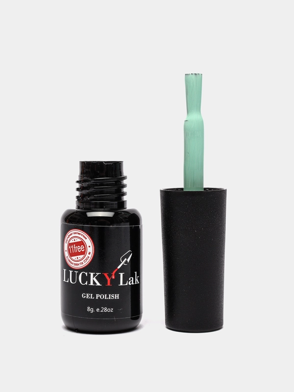 Гель лак для ногтей, гель-лак LuckyLak FL №020, 8g светло-зелёный, мятный, для маникюра