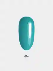 Гель лак для ногтей LuckyLak FL №014, 8g яркий голубой лак для маникюра и педикюра
