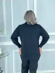 Черный рубашка женская, большие размеры