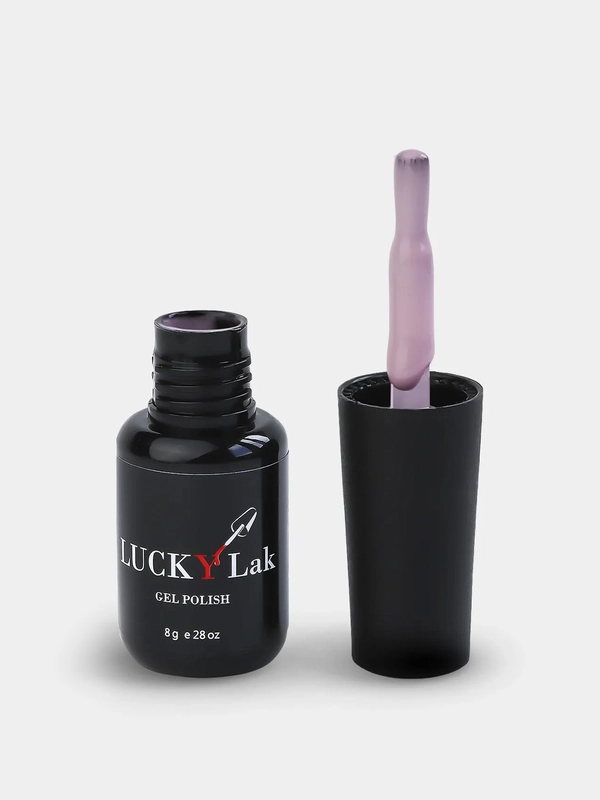 Гель лак для ногтей LuckyLak FL №122, 8g сиреневый лак для маникюра и педикюра