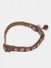 Коричневый ошейник для кошек и собак с колокольчиком