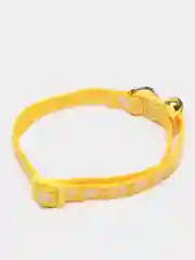 Желтый ошейник для кошек и собак с колокольчиком
