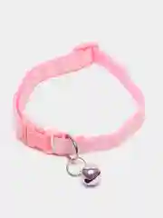 Розовый ошейник для кошек и собак с колокольчиком