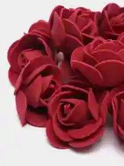 Бордовый бутон розы из фоамирана, 15 штук