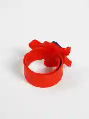 Красный часы с героями мультфильмов на ремешке, с батарейками