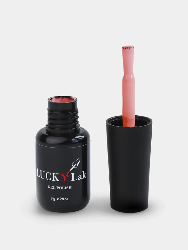 Гель лак для ногтей LuckyLak FL №048 8g нежно розовый френч для маникюра и педикюра