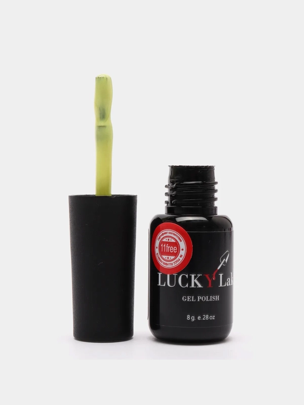 Гель лаки для ногтей LuckyLak FL №009, 8g жёлтый с шиммером для маникюра и педикюра