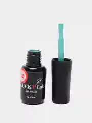 Гель лак для ногтей LuckyLak FL №015, 8g зеленный бирюзовый для маникюра и педикюра