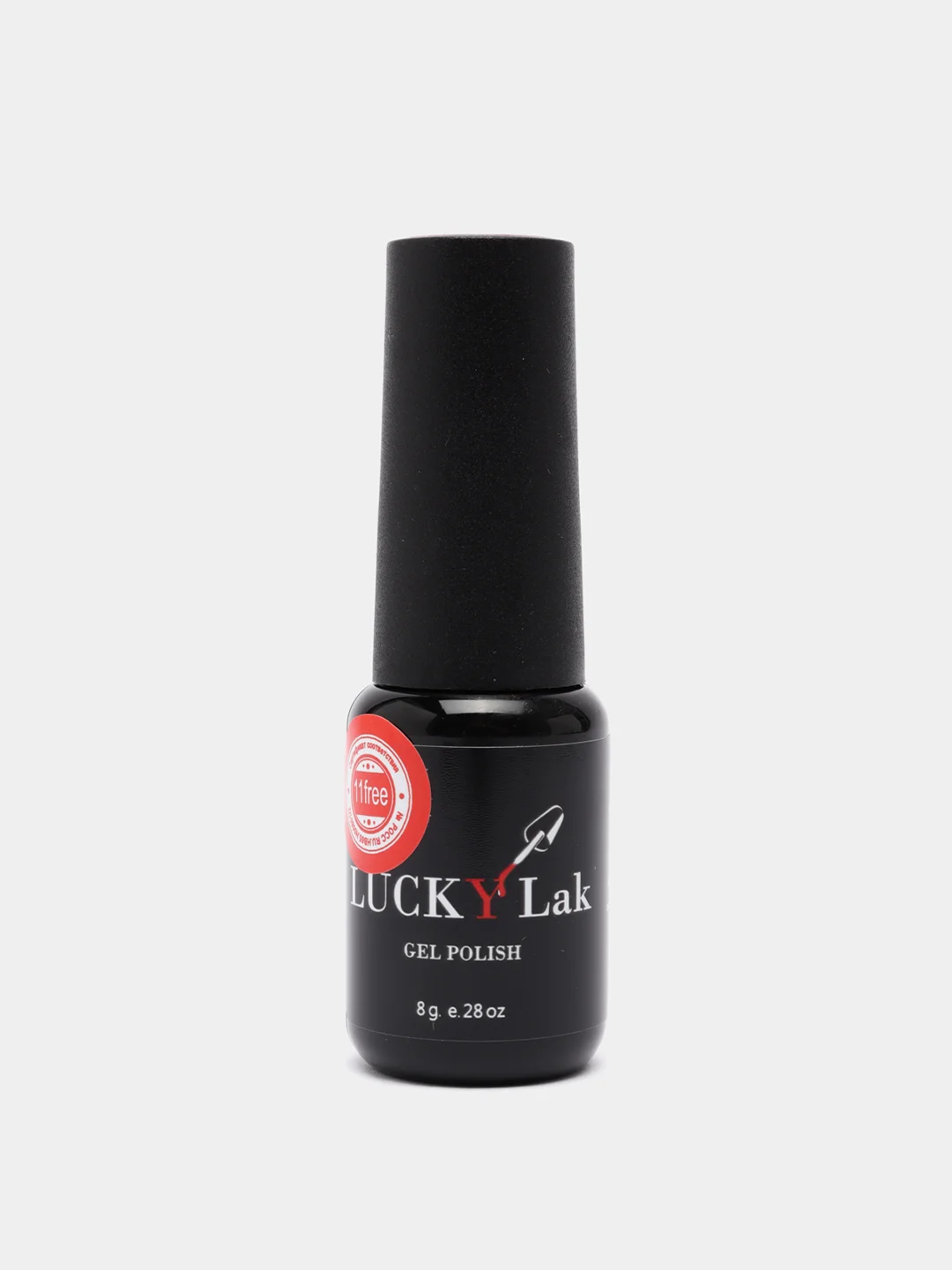 Гель лак для ногтей, гель-лак LuckyLak FL №144, 8g красный с перламутром шиммером