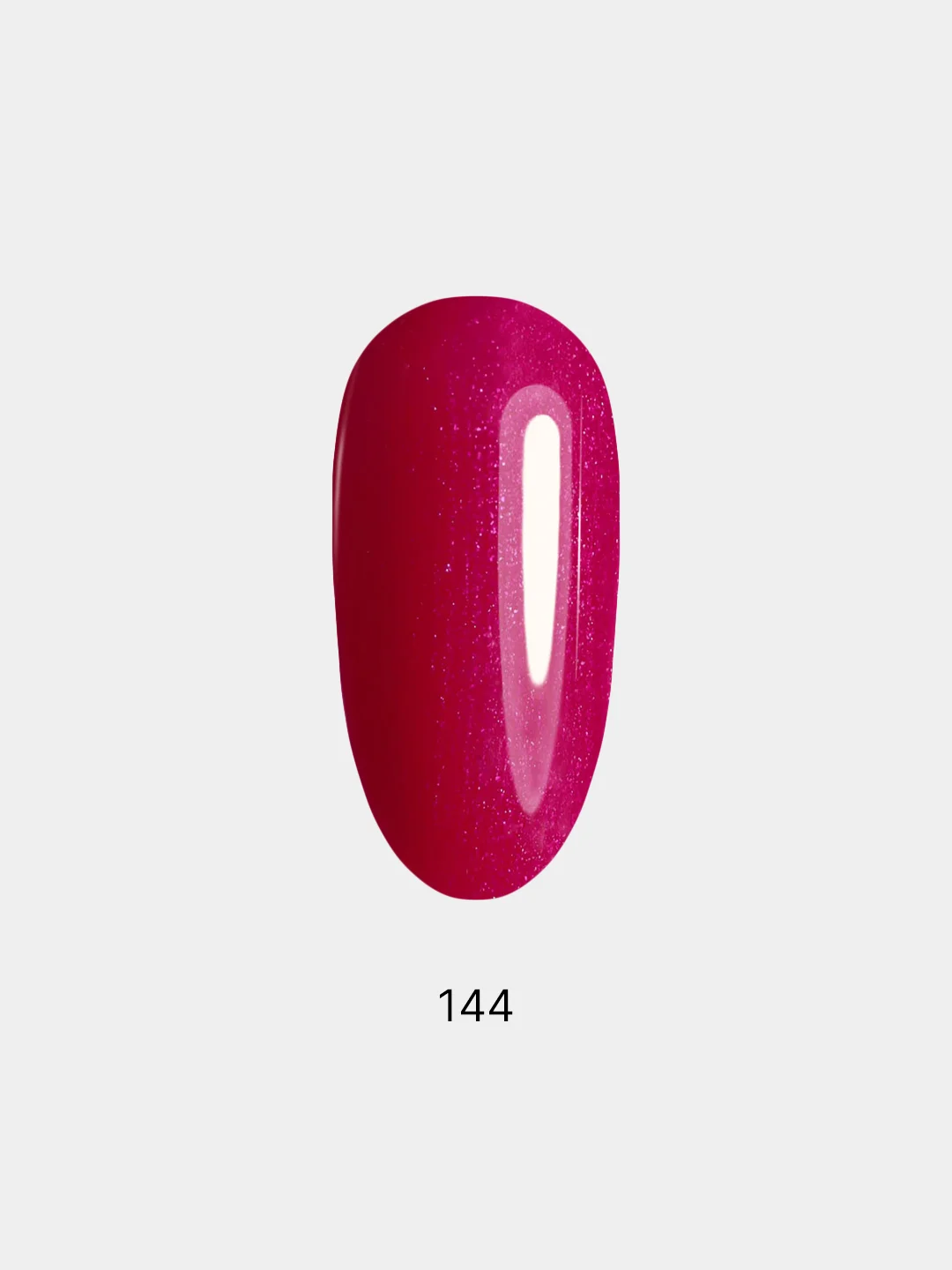 Гель лак для ногтей, гель-лак LuckyLak FL №144, 8g красный с перламутром шиммером