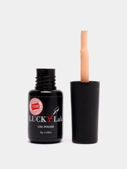 Гель лак для ногтей LuckyLak FL №023 8g бежевый с золотым шиммером для маникюра и педикюра