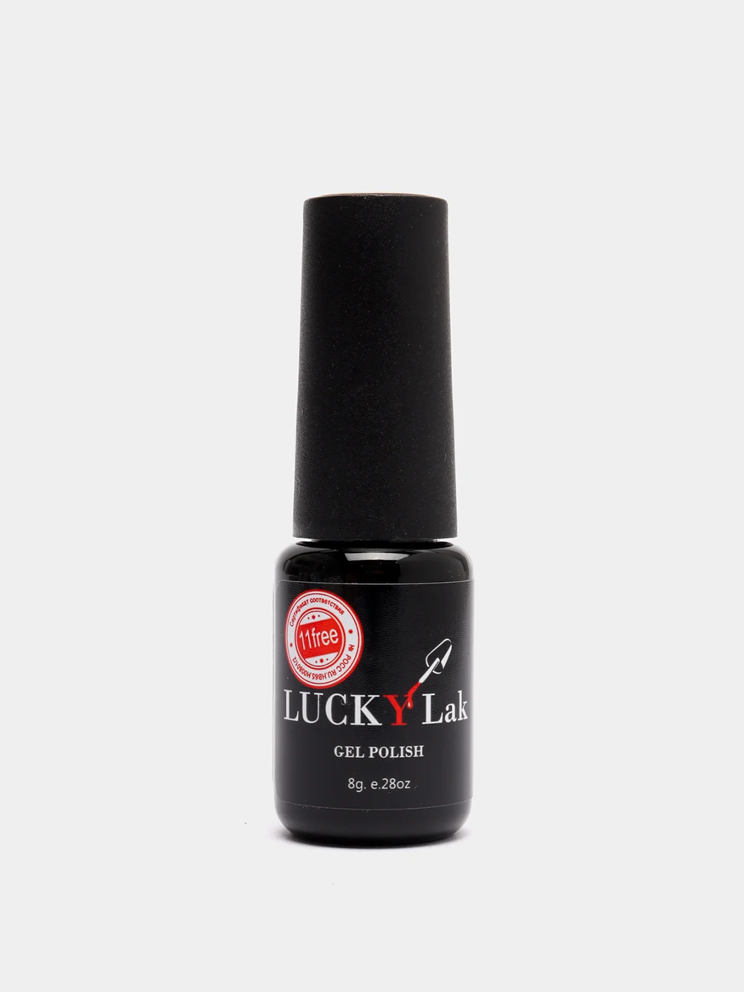 Гель лак для ногтей LuckyLak FL №023 8g бежевый с золотым шиммером для маникюра и педикюра