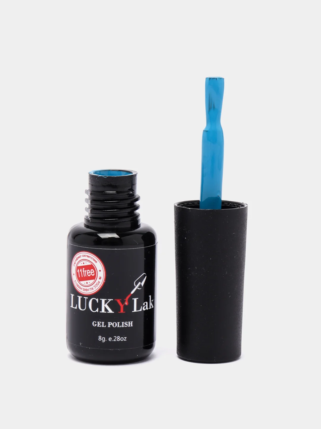 Гель-лак для ногтей, гель-лак LuckyLak FL №099, 8 г, ярко-голубой, для маникюра и педикюра