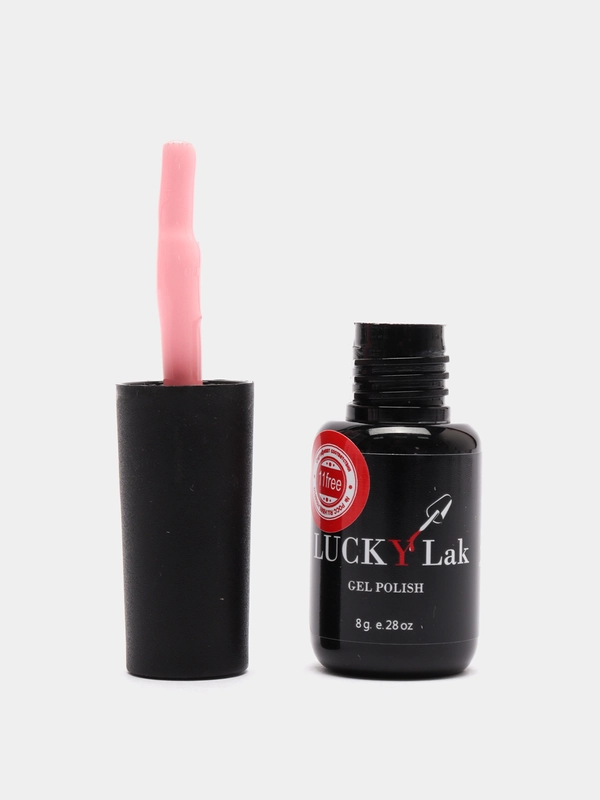 Гель лак для ногтей, гель-лак LuckyLak FL №044 8g, натуральный розовый френч нюд
