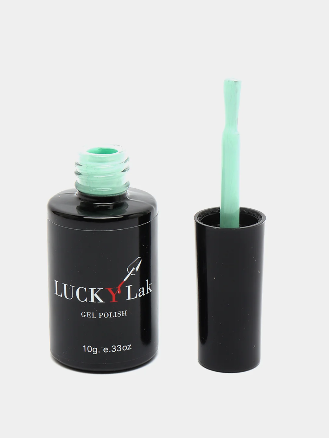 Гель лак для ногтей LuckyLak Edition №27, 10g нежный светло-зеленый для маникюра