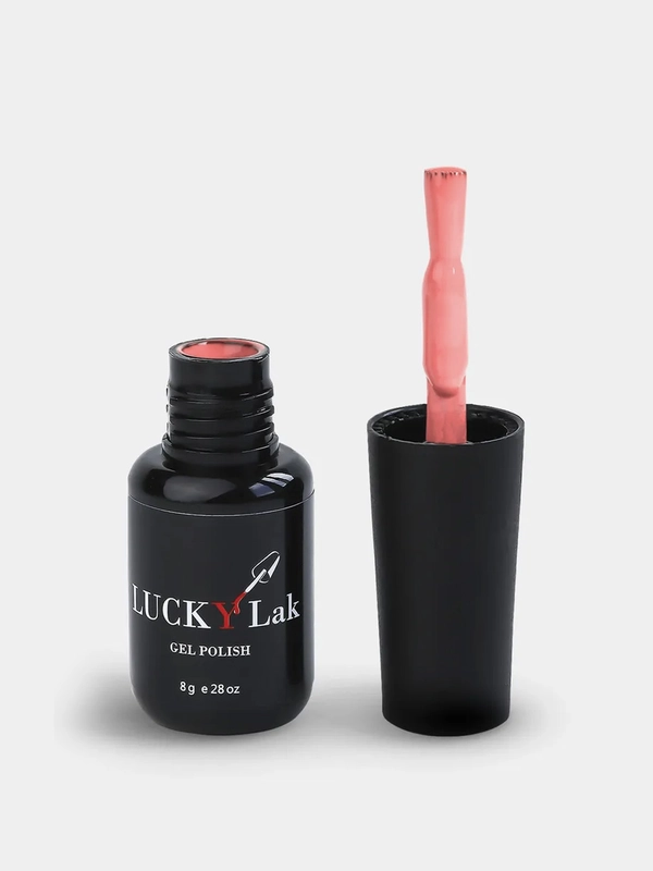 Гель лак для ногтей, гель-лак LuckyLak classic №012, 8g, бежевый нюдовый для маникюра