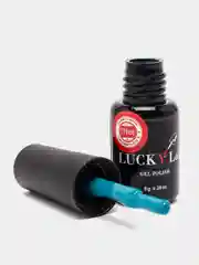 Гель лак для ногтей LuckyLak FL №012, 8г изумрудный зеленый лак для маникюра и педикюра