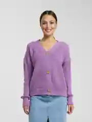 Сиреневый кардиган женский oversize