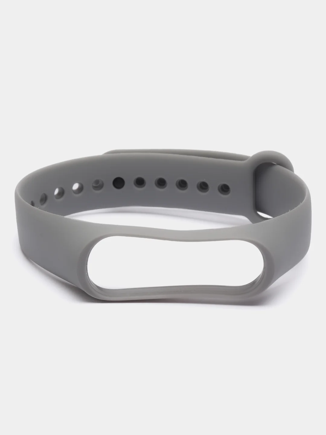 Серый силиконовый ремешок для фитнес-браслетов Xiaomi Mi Band 3/4