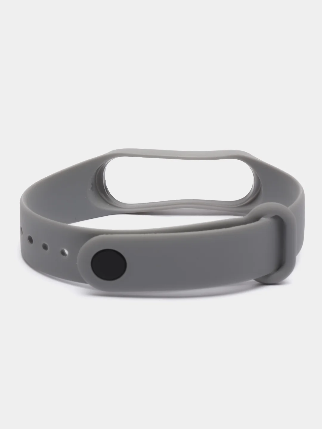 Серый силиконовый ремешок для фитнес-браслетов Xiaomi Mi Band 3/4