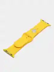 Желтый силиконовый ремешок для Apple Watch 3, 4, 5, 6, SE , 7 на 38/42/40/44 (эпл вотч)