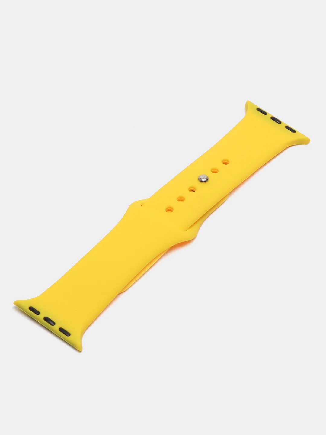 Желтый силиконовый ремешок для Apple Watch 3, 4, 5, 6, SE , 7 на 38/42/40/44 (эпл вотч)