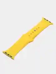 Желтый силиконовый ремешок для Apple Watch 3, 4, 5, 6, SE , 7 на 38/42/40/44 (эпл вотч)