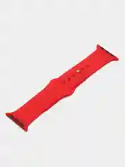 Алый силиконовый ремешок для Apple Watch 3, 4, 5, 6, SE , 7 на 38/42/40/44 (эпл вотч)