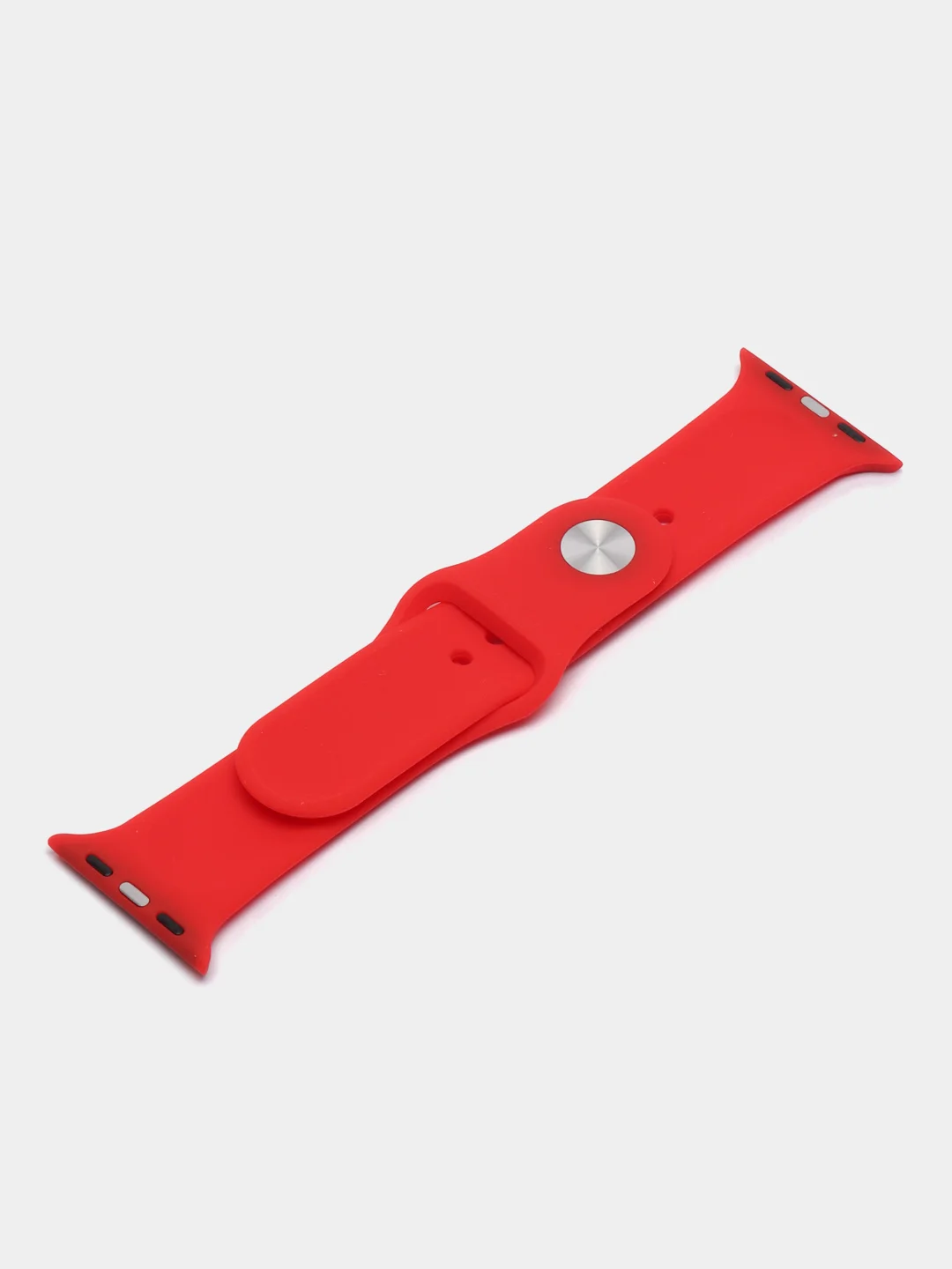 Алый силиконовый ремешок для Apple Watch 3, 4, 5, 6, SE , 7 на 38/42/40/44 (эпл вотч)