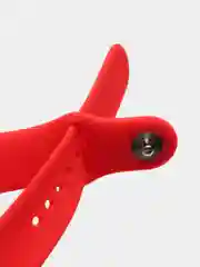 Алый силиконовый ремешок для Apple Watch 3, 4, 5, 6, SE , 7 на 38/42/40/44 (эпл вотч)