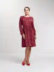 Красный платье домашнее