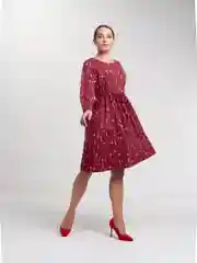 Красный платье домашнее