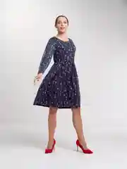 Синий платье домашнее