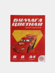 Бумага цветная односторонняя "Тачки", 8 цветов