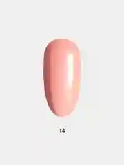 Гель лак для ногтей LuckyLak Edition №14, 10g розовый бежевый для маникюра и педикюра