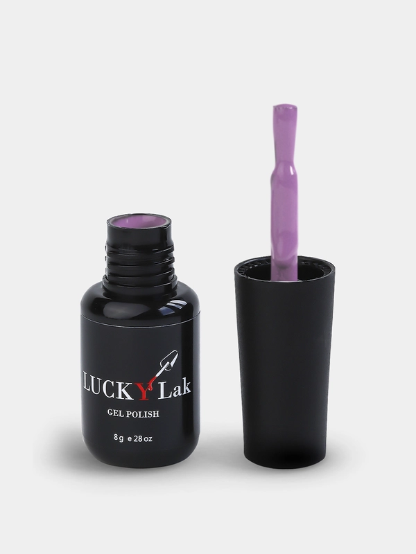 Гель-лак для ногтей, гель-лак LuckyLak FL №80, 8 g, сиреневый лиловый для маникюра и педикюра