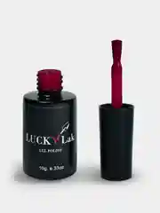 Гель лак для ногтей LuckyLak Edition №09, 10g красный малиновый темно розовый для маникюра