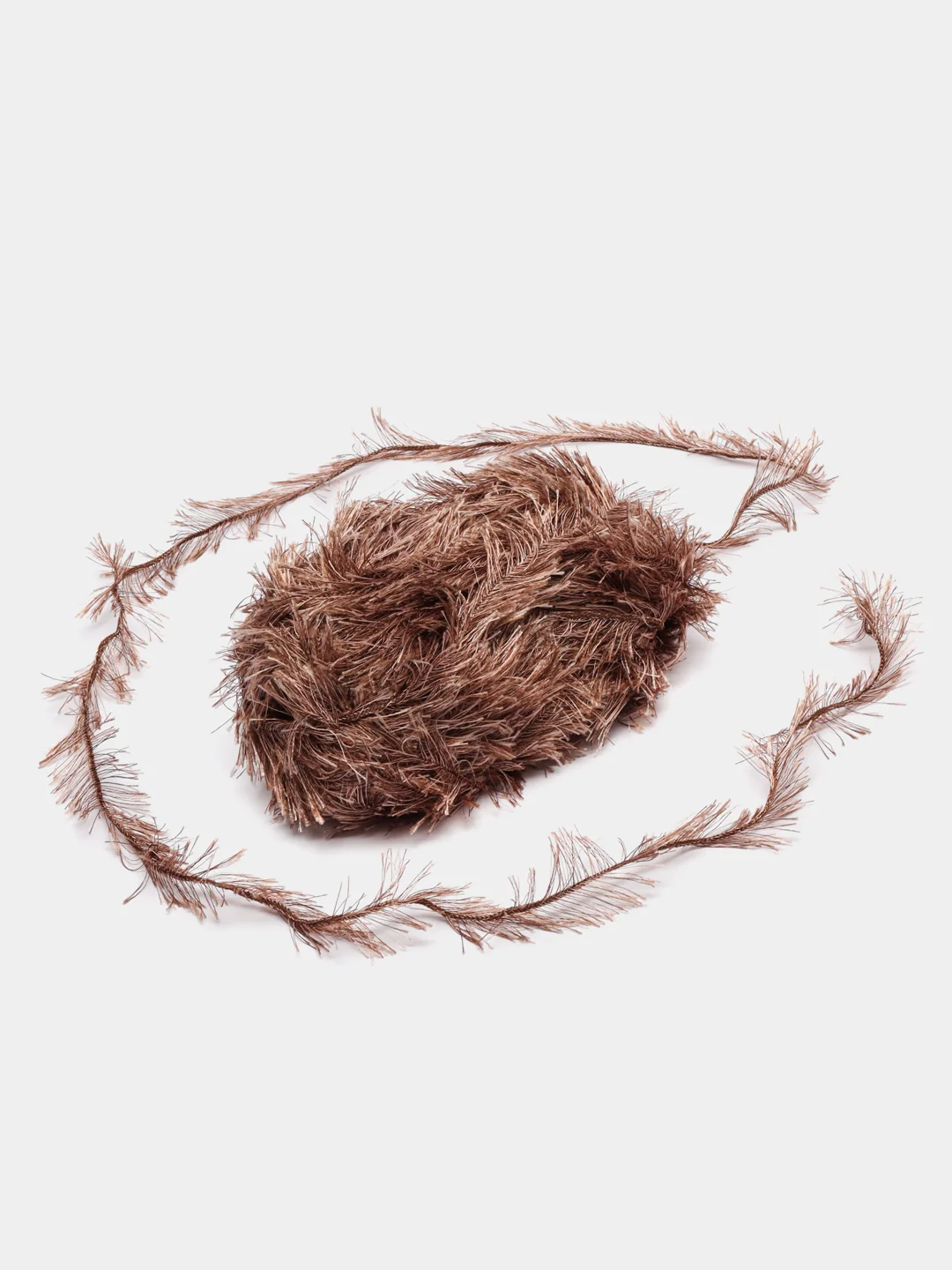 Коричневый пряжа травка YarnArt Samba, 150 м, 100 г, полиэстер