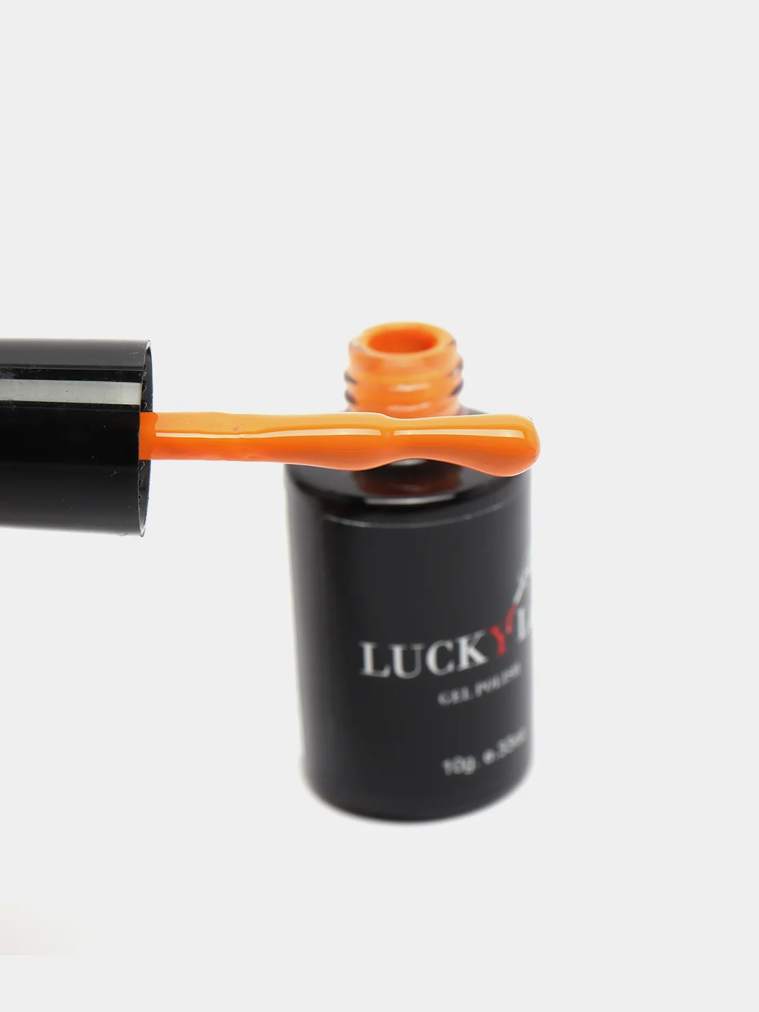 Гель лак для ногтей LuckyLak Edition №025, 10g желто оранжевый для маникюра и педикюра