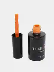 Гель лак для ногтей LuckyLak Edition №025, 10g желто оранжевый для маникюра и педикюра