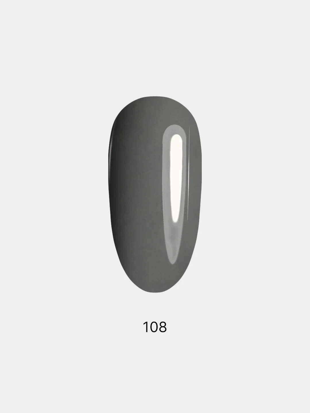 Гель лак для ногтей LuckyLak FL №108 8g серый серо-зеленый для маникюра и педикюра