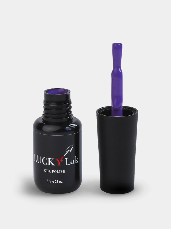Гель-лак LuckyLak classic 8g № 071, ярко сиреневый фиолетовый для маникюра и педикюра