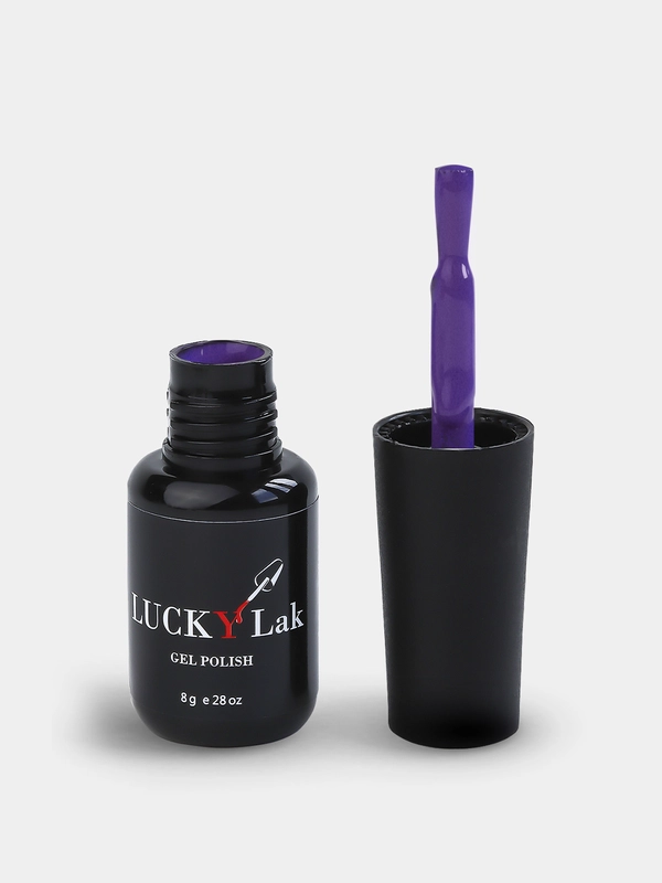 Гель-лак для ногтей LuckyLak FL №069, 8 g, фиолетовый лак для маникюра и педикюра