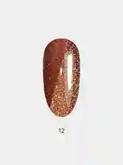 Гель-лак, гель лак для ногтей LuckyLak Flash №12, светоотражающий с блестками, с шимером