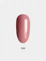 Гель-лак для ногтей LuckyLak FL №046, 8 g, нежно-розовый нюд, натуральный лак для маникюра