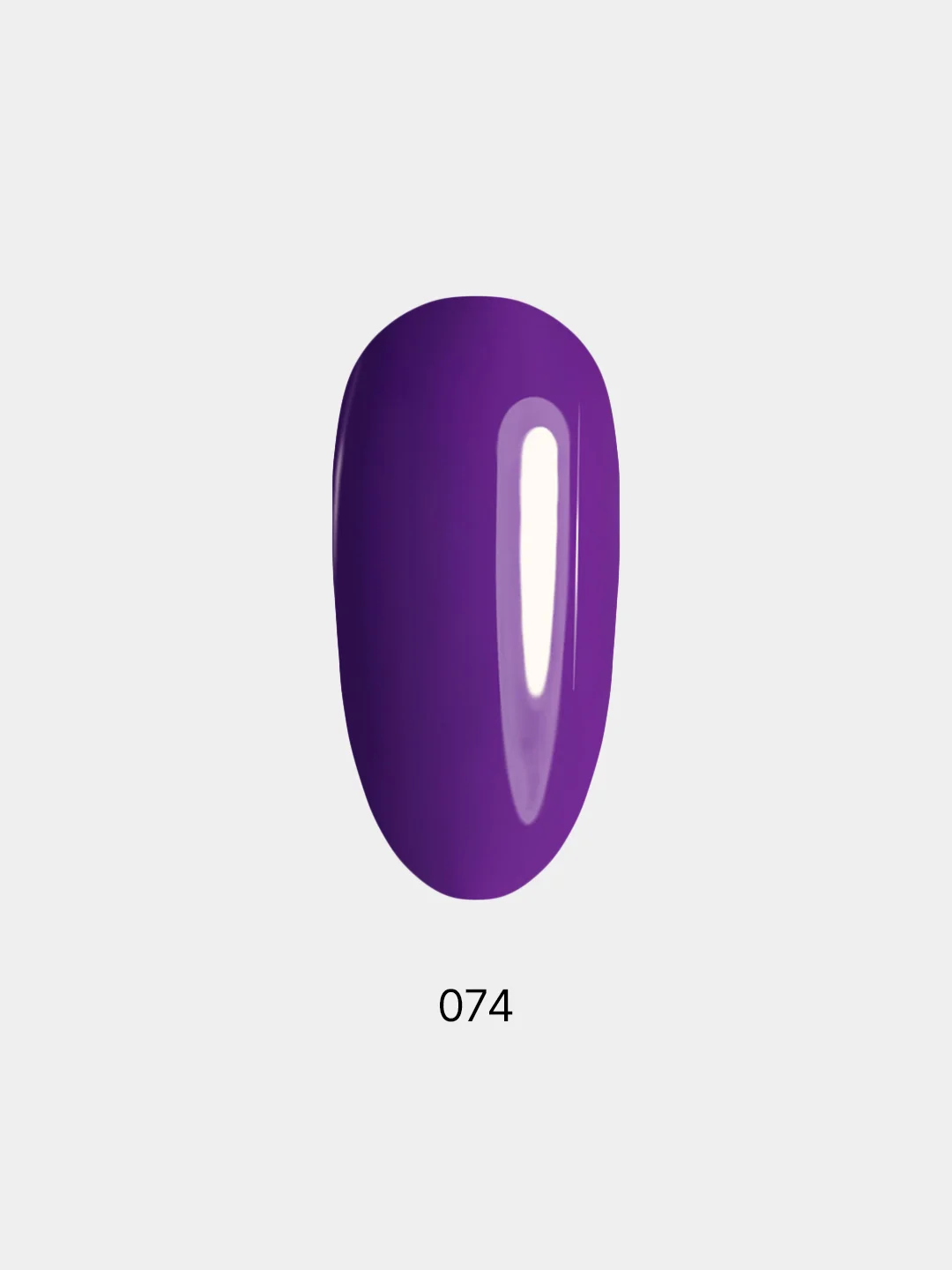Гель лак для ногтей LuckyLak FL №074, 8g ярко фиолетовый лак для маникюра и педикюра