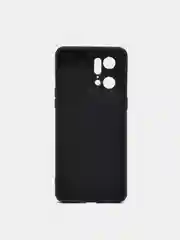 Черный чехол Oppo Find x5 pro, силиконовый (Оппо Финд Х5 Про)