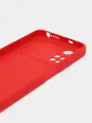 Красный чехол Xiaomi Poco M4 Pro 4G (Сяоми Поко М4 Про 4Г), прозрачный